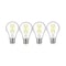 Satco 10.5W A19 LED, 75W Replace, Clear E26 Base, 30K, 120V (4-Pack) S12437 - alternate 2